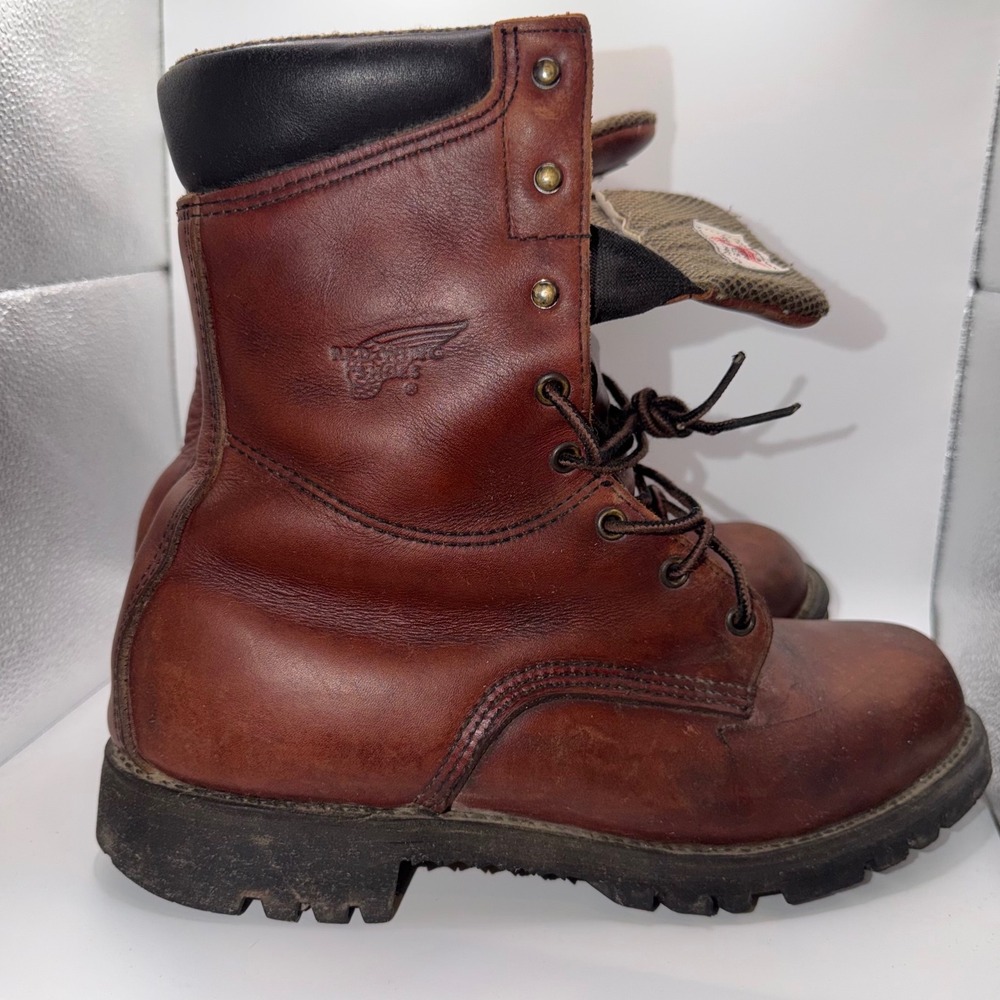 Vintage Red Wing Model 1229 Supersole Gore-Tex Genuine Leather Boots Mens 9.5 US